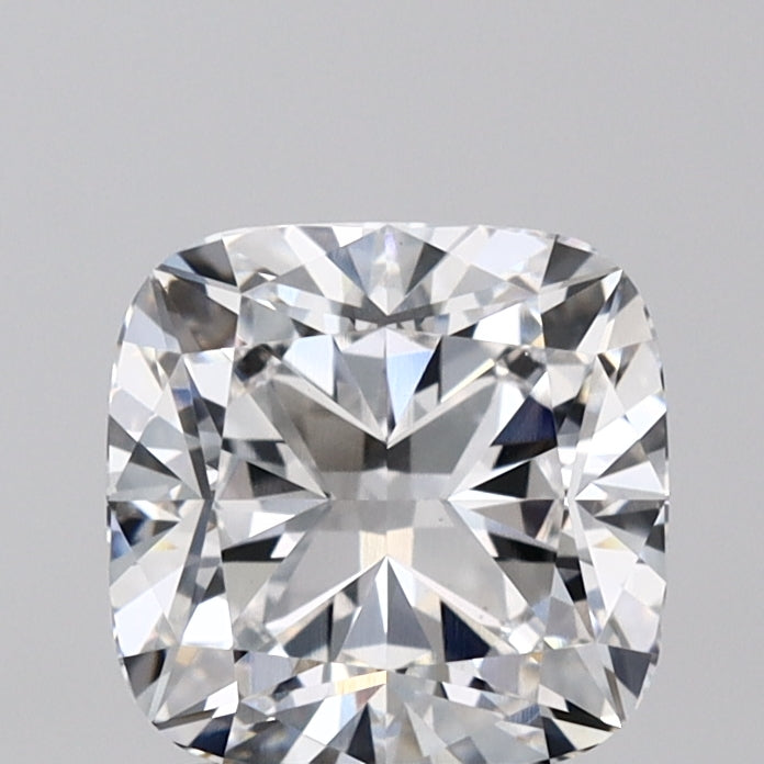 2.08 Carat Cushion Lab Diamond with  Cut Diamond in 14KT  view 1
