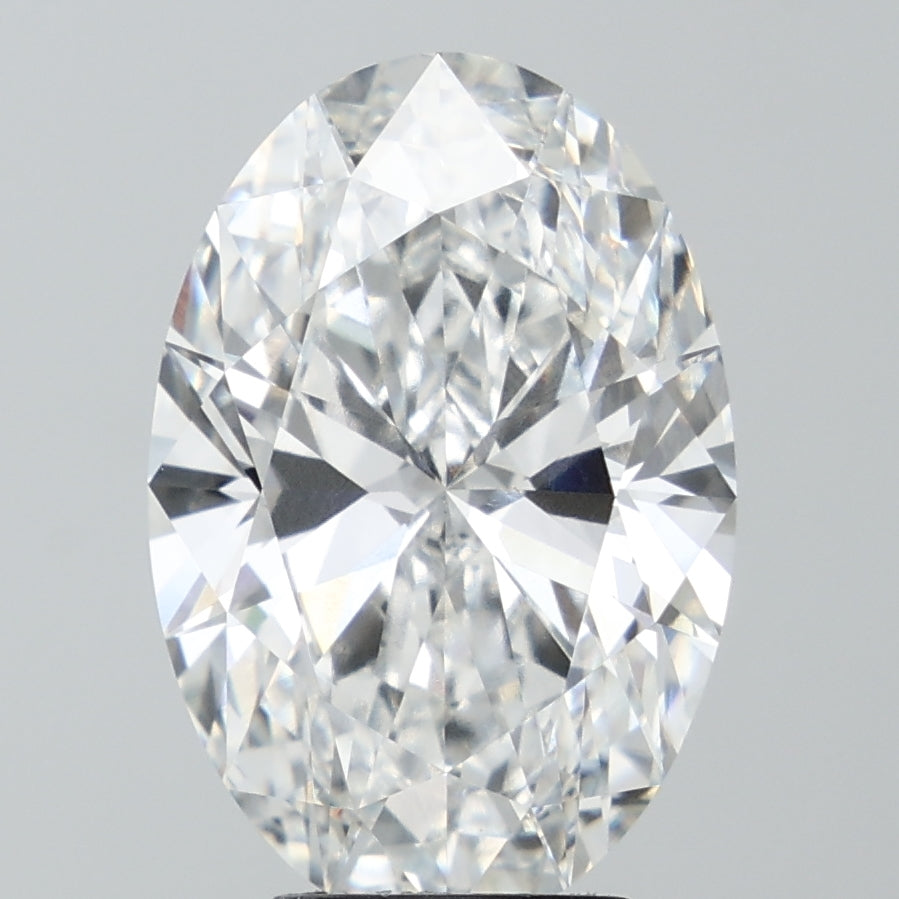 7.1 Carat Oval Lab Diamond with  Cut Diamond in 14KT  view 1
