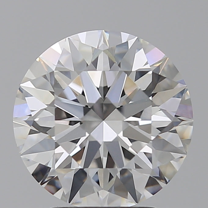 3.09 Carat Round Lab Diamond with  Cut Diamond in 14KT  view 1
