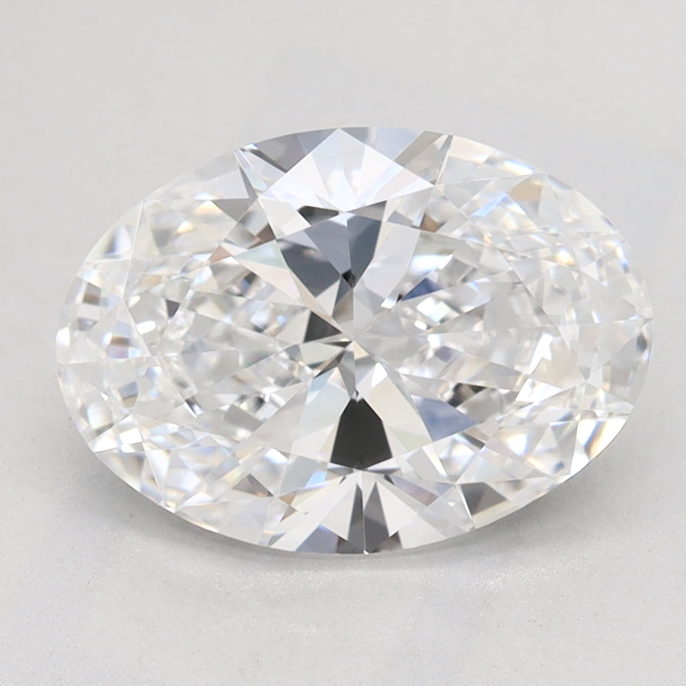 1.99 Carat Oval Lab Diamond with  Cut Diamond in 14KT  view 1
