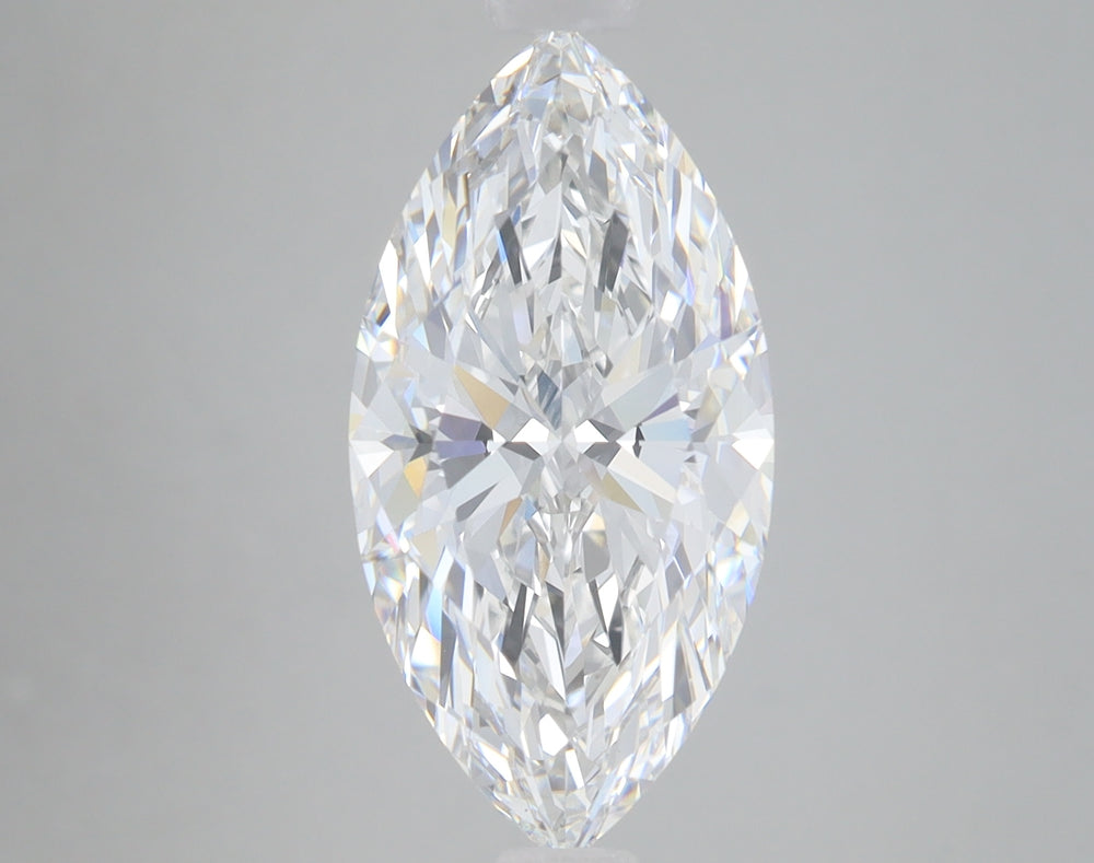 4.06 Carat Marquise Lab Diamond with  Cut Diamond in 14KT  view 1

