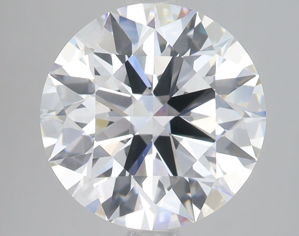 4.01 Carat Round Lab Diamond with  Cut Diamond in 14KT  view 1
