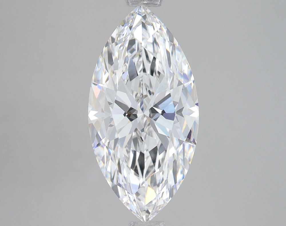 2.78 Carat Marquise Lab Diamond with  Cut Diamond in 14KT  view 1
