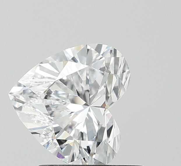 1.0 Carat Heart Lab Diamond with  Cut Diamond in 14KT  view 1
