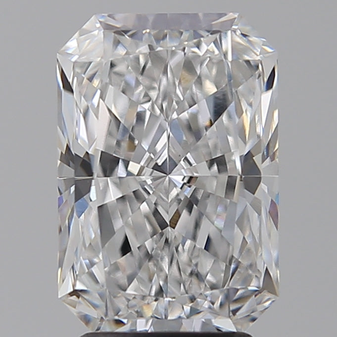 3.29 Carat Radiant Lab Diamond with  Cut Diamond in 14KT  view 1

