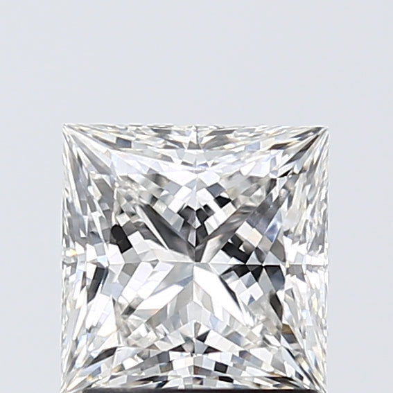 1.72 Carat Princess Lab Diamond with  Cut Diamond in 14KT  view 1
