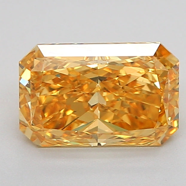 1.3 Carat Radiant Lab Diamond with  Cut Diamond in 14KT  view 1
