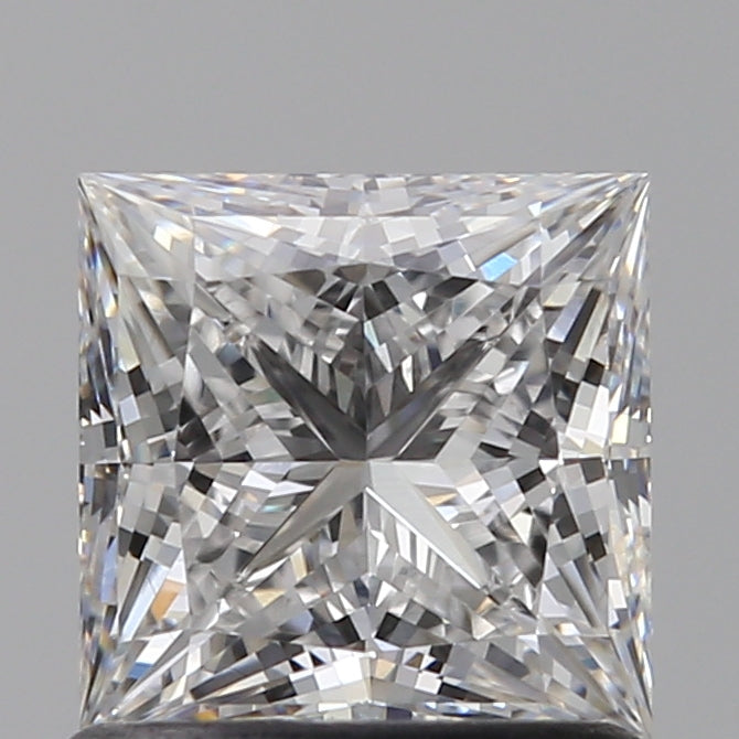 1.09 Carat Princess Lab Diamond with  Cut Diamond in 14KT  view 1
