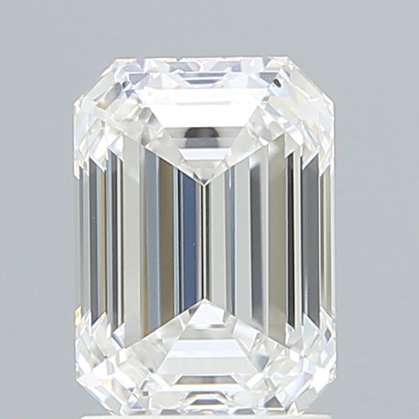 2.09 Carat Emerald Lab Diamond with  Cut Diamond in 14KT  view 1
