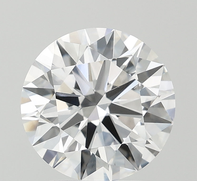 3.04 Carat Round Lab Diamond with  Cut Diamond in 14KT  view 1

