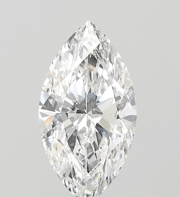1.05 Carat Marquise Lab Diamond with  Cut Diamond in 14KT  view 1
