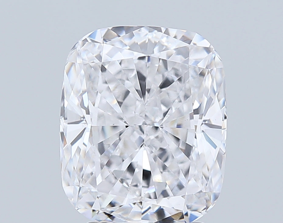 3.64 Carat Cushion Lab Diamond with  Cut Diamond in 14KT  view 1
