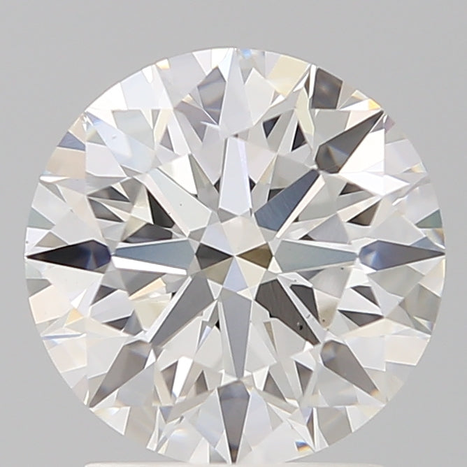 2.26 Carat Round Lab Diamond with  Cut Diamond in 14KT  view 1

