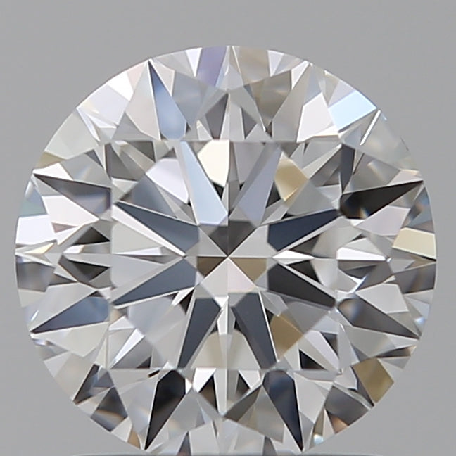 1.41 Carat Round Lab Diamond with  Cut Diamond in 14KT  view 1
