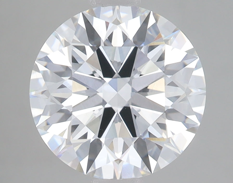 3.04 Carat Round Lab Diamond with  Cut Diamond in 14KT  view 1
