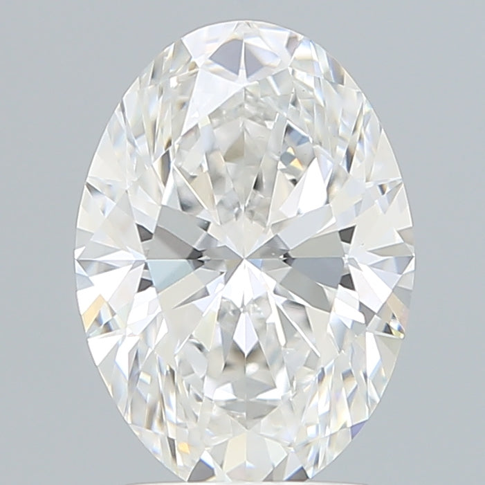 2.72 Carat Oval Lab Diamond with  Cut Diamond in 14KT  view 1
