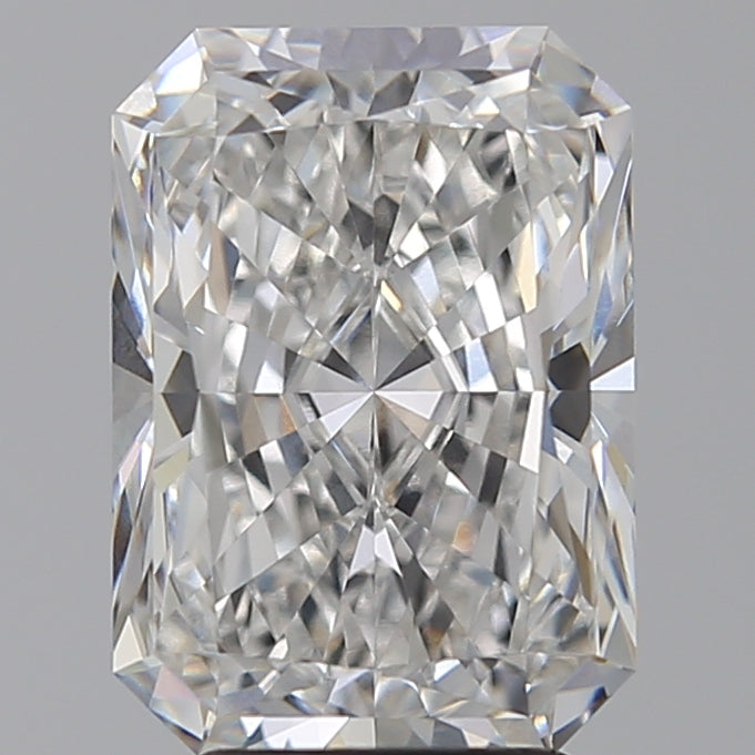 4.02 Carat Radiant Lab Diamond with  Cut Diamond in 14KT  view 1
