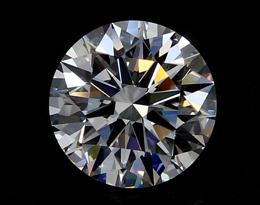 2.19 Carat Round Lab Diamond with  Cut Diamond in 14KT  view 1

