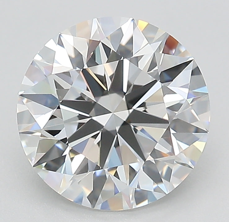 2.53 Carat Round Lab Diamond with  Cut Diamond in 14KT  view 1

