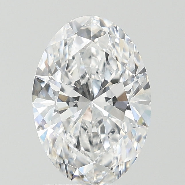 1.59 Carat Oval Lab Diamond with  Cut Diamond in 14KT  view 1
