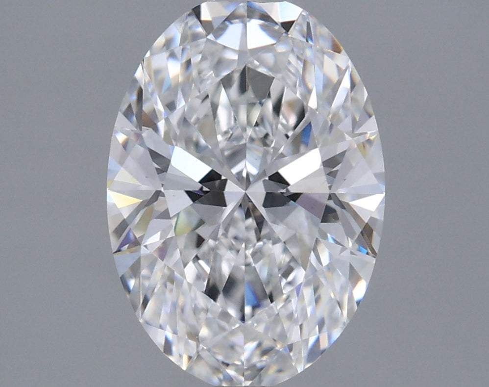 1.99 Carat Oval Lab Diamond with  Cut Diamond in 14KT  view 1
