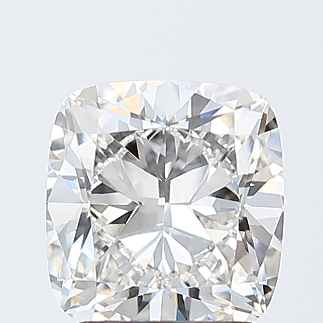 2.2 Carat Cushion Lab Diamond with  Cut Diamond in 14KT  view 1
