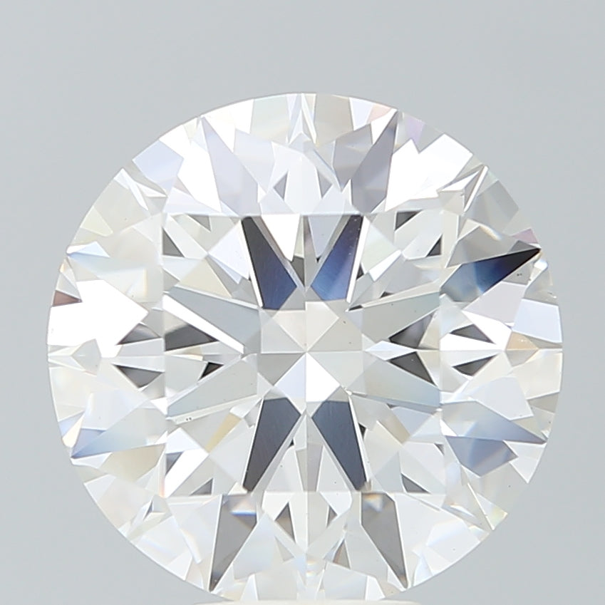 8.29 Carat Round Lab Diamond with  Cut Diamond in 14KT  view 1
