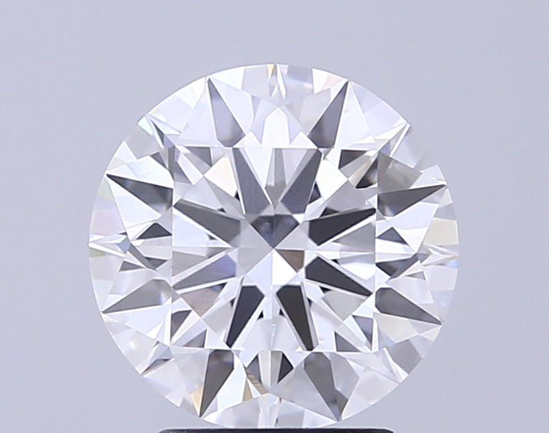 3.28 Carat Round Lab Diamond with  Cut Diamond in 14KT  view 1
