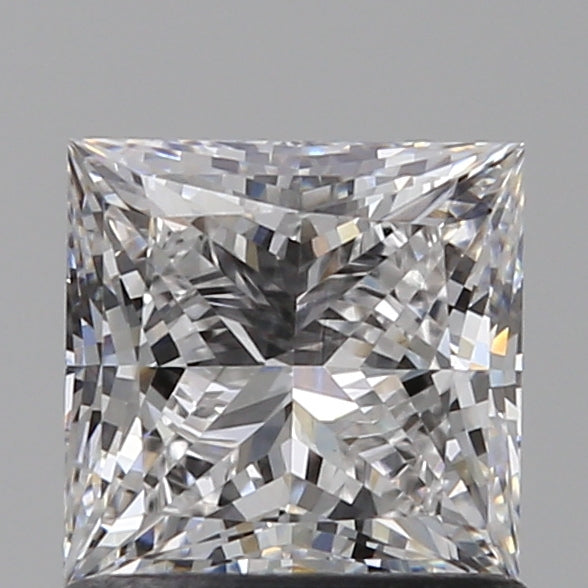 1.04 Carat Princess Lab Diamond with  Cut Diamond in 14KT  view 1
