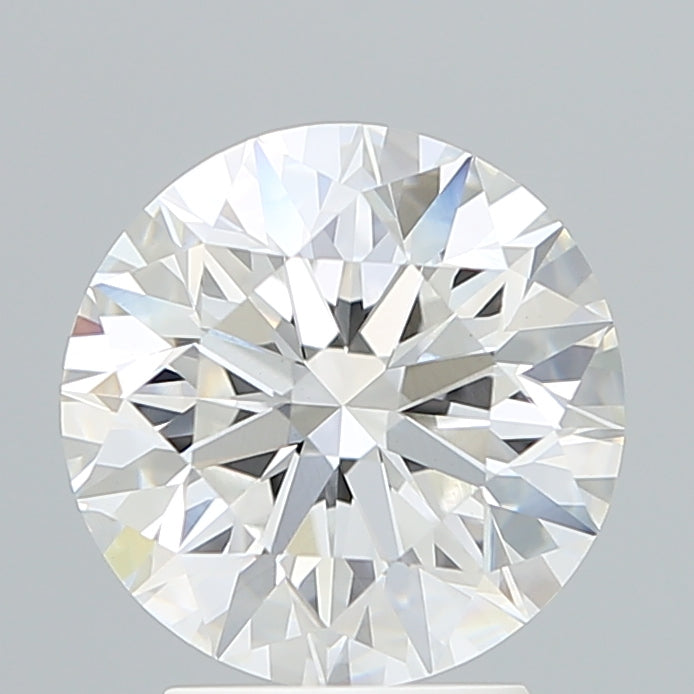 3.05 Carat Round Lab Diamond with  Cut Diamond in 14KT  view 1
