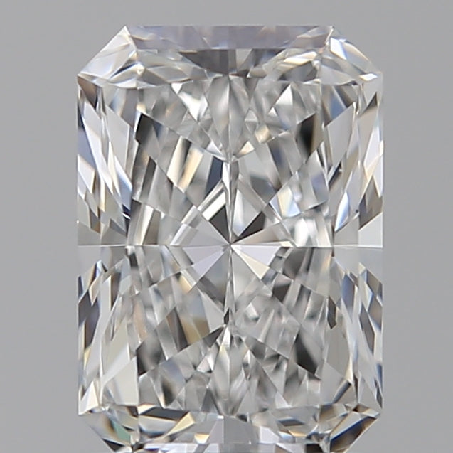1.51 Carat Radiant Lab Diamond with  Cut Diamond in 14KT  view 1

