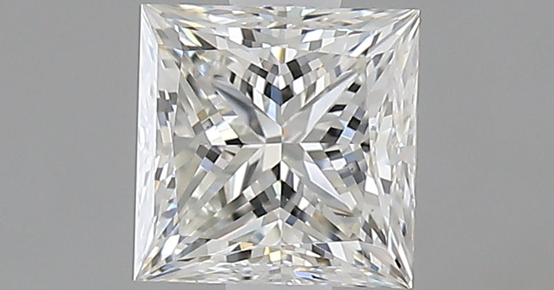0.9 Carat Princess Natural Diamond with  Cut Diamond in 14KT  view 1
