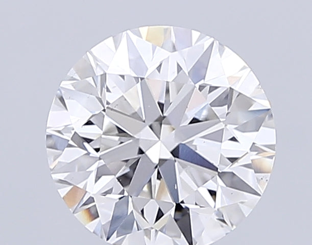 5.01 Carat Round Lab Diamond with  Cut Diamond in 14KT  view 1
