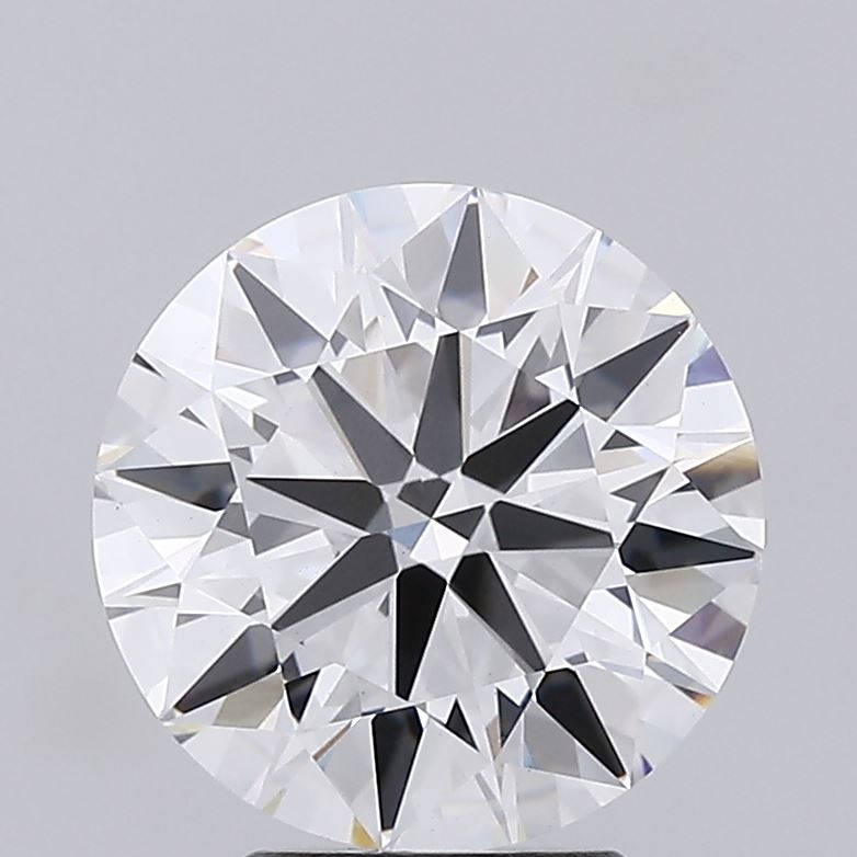 3.5 Carat Round Lab Diamond with  Cut Diamond in 14KT  view 1
