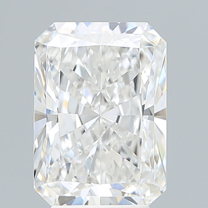 4.02 Carat Radiant Lab Diamond with  Cut Diamond in 14KT  view 1
