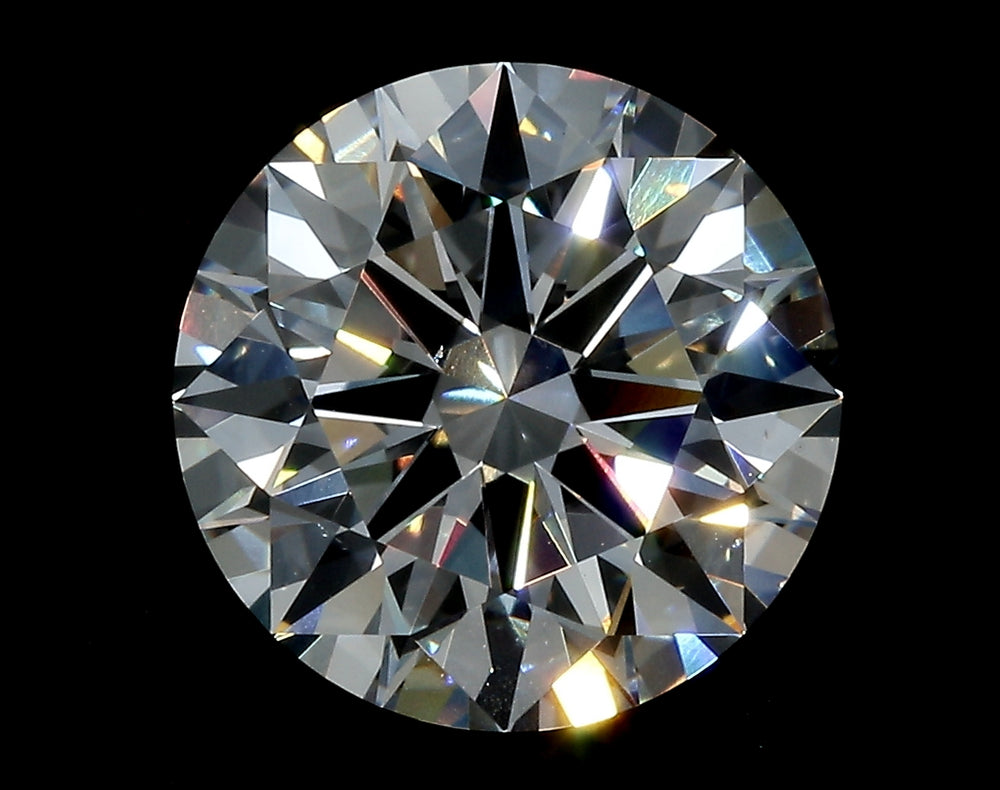 3.07 Carat Round Lab Diamond with  Cut Diamond in 14KT  view 1
