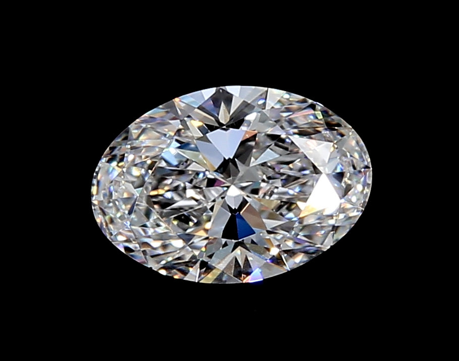 4.51 Carat Oval Lab Diamond with  Cut Diamond in 14KT  view 1
