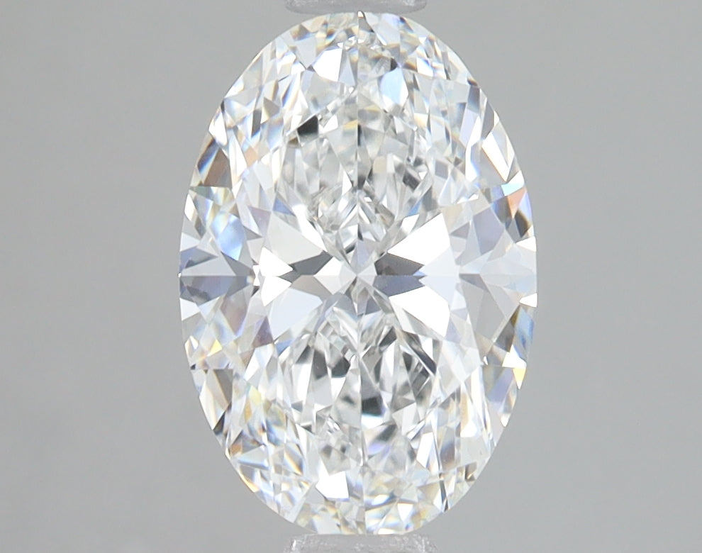 2.0 Carat Oval Lab Diamond with  Cut Diamond in 14KT  view 1

