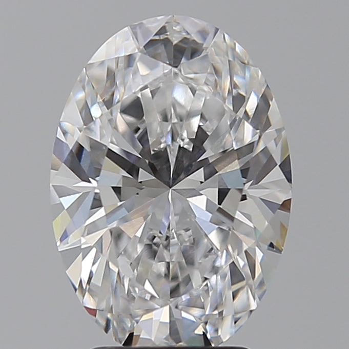 3.28 Carat Oval Lab Diamond with  Cut Diamond in 14KT  view 1
