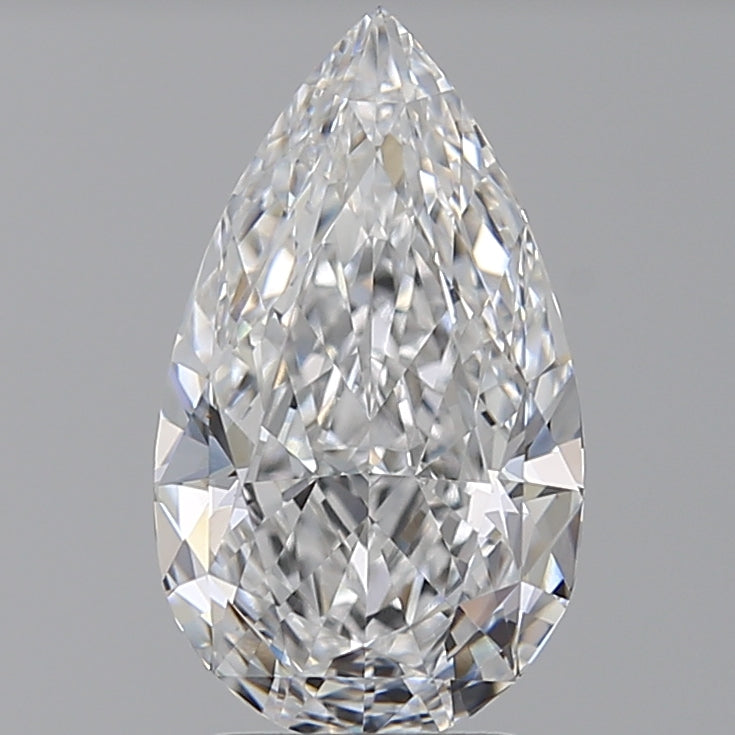 3.08 Carat Pear Lab Diamond with  Cut Diamond in 14KT  view 1
