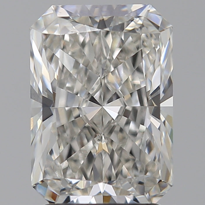 2.52 Carat Radiant Lab Diamond with  Cut Diamond in 14KT  view 1
