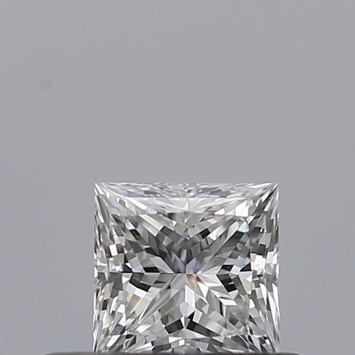 0.32 Carat Princess Natural Diamond with  Cut Diamond in 14KT  view 1
