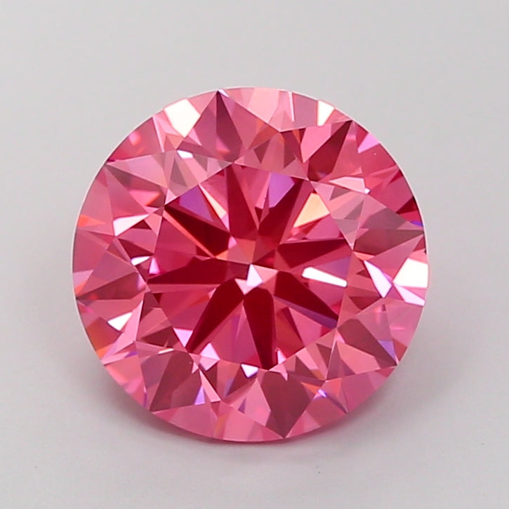 4.01 Carat Round Lab Diamond with  Cut Diamond in 14KT  view 1
