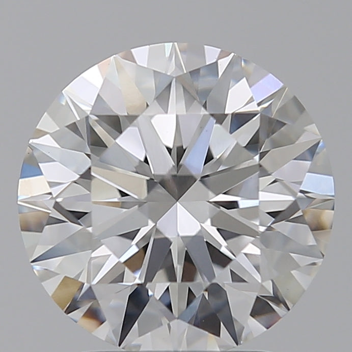 2.59 Carat Round Lab Diamond with  Cut Diamond in 14KT  view 1
