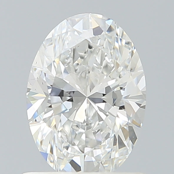 1.02 Carat Oval Lab Diamond with  Cut Diamond in 14KT  view 1
