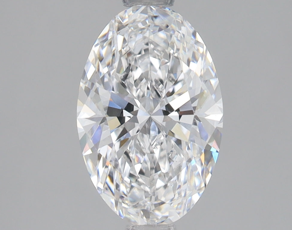 1.54 Carat Oval Lab Diamond with  Cut Diamond in 14KT  view 1
