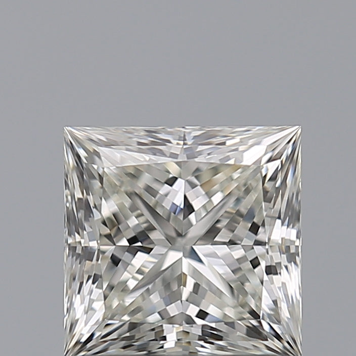 0.91 Carat Princess Natural Diamond with  Cut Diamond in 14KT  view 1

