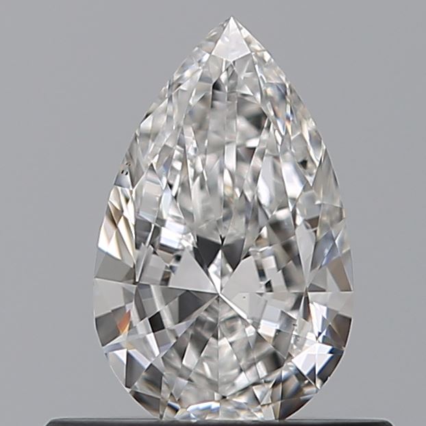 0.34 Carat Pear Natural Diamond with  Cut Diamond in 14KT  view 1
