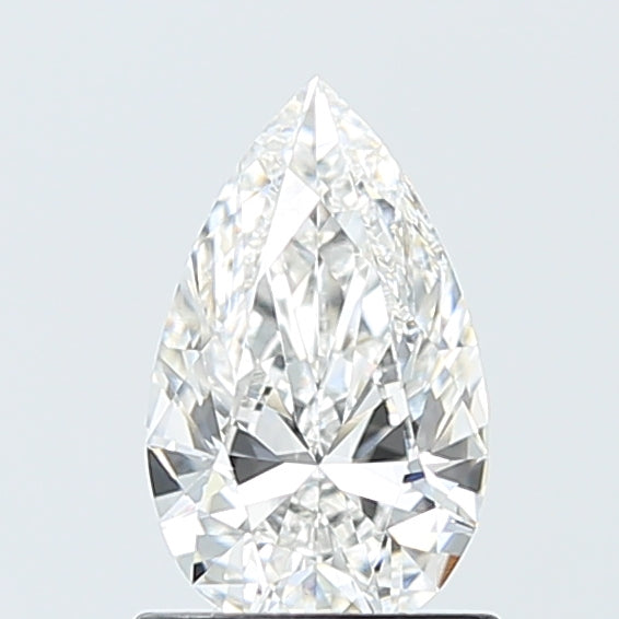 1.01 Carat Pear Lab Diamond with  Cut Diamond in 14KT  view 1
