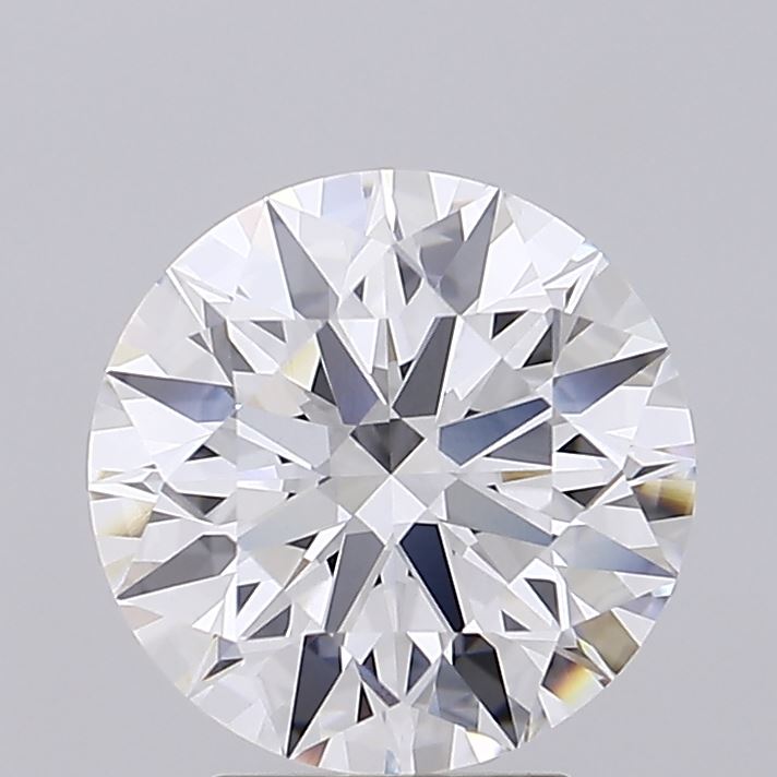 2.12 Carat Round Lab Diamond with  Cut Diamond in 14KT  view 1

